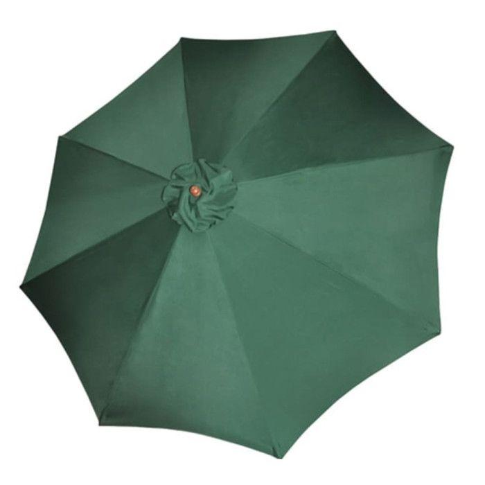 VidaXL Parasol 258 cm Toile Verte Polyester Auvent de Jardin Parasol de Plage 40436