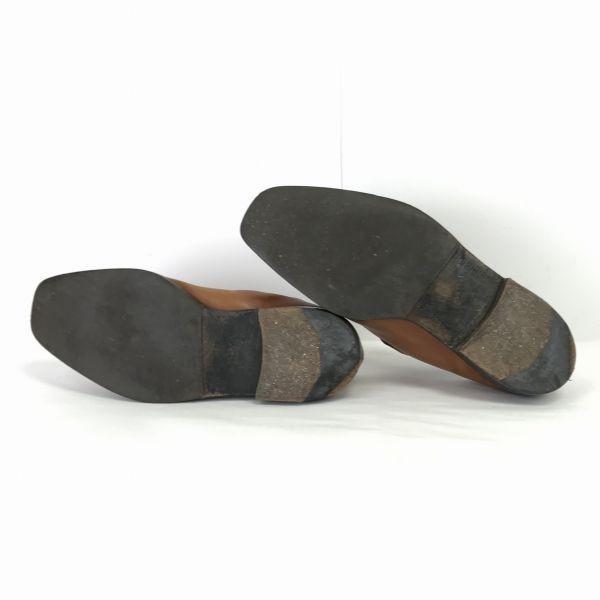 BURBERRY/Genuine Leather Monk Strap Shoes/26.5/Brown/Business/Dress(USED)