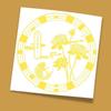 Lotus Flower Design Lily Lotus Decal 6CM Metal Decal Door Decoration Lotus Sticker  Kitchen Sink