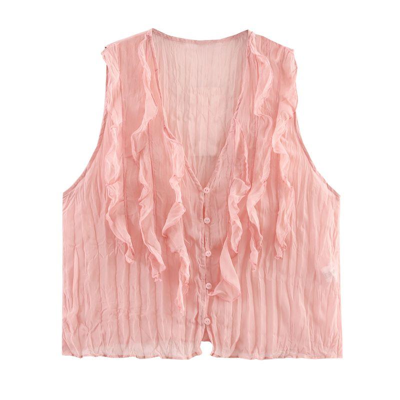 Jnleaog Spring New Arrival Women's Clothing Fashion Wind French Fashion Translucent Decoration Tops 3666154620
