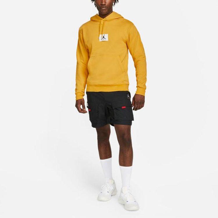 Jordan Sweatshirts Men's Yellow Hooded Moderate Regular DA9817-713