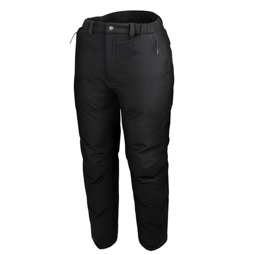 AEGISMAX SW D Mens Down Pants 800FP Goose Outdoor ClimbingSkiing Winter Thick Warmth Lightweight Windproof Waterproof Long (Black - L)