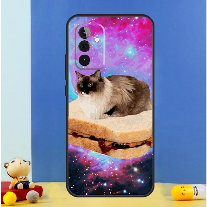 Cat in Space Case For Samsung Galaxy A16 A36 A56 A06 A54 A34 A14 A13 A53 A12 A22 A32 A52 A35 A17 A15 A55