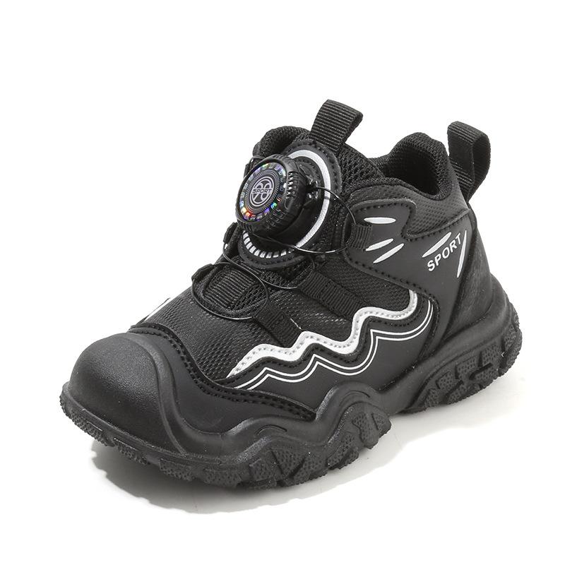 Clearance Children's Sports Shoes 2025 Spring and Autumn Boys Hiking Shoes High-top Girls Casual Shoes Soft-soled Baby Dad Shoes