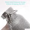 Water Bottles Thermos Portable Glitter Bottle Crossbody Stainless Steel Thermal Flask 350ml 500ml 750ml Diamond Thermos Bottles YLE031