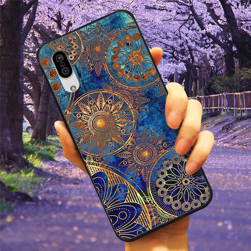 For Sharp Aquos Sense3 Case 3D Flower Relief Silicone Soft Emboss Cover For Sharp Aquos Sense 3 Lite Sense6 6 Luxury Cartoon