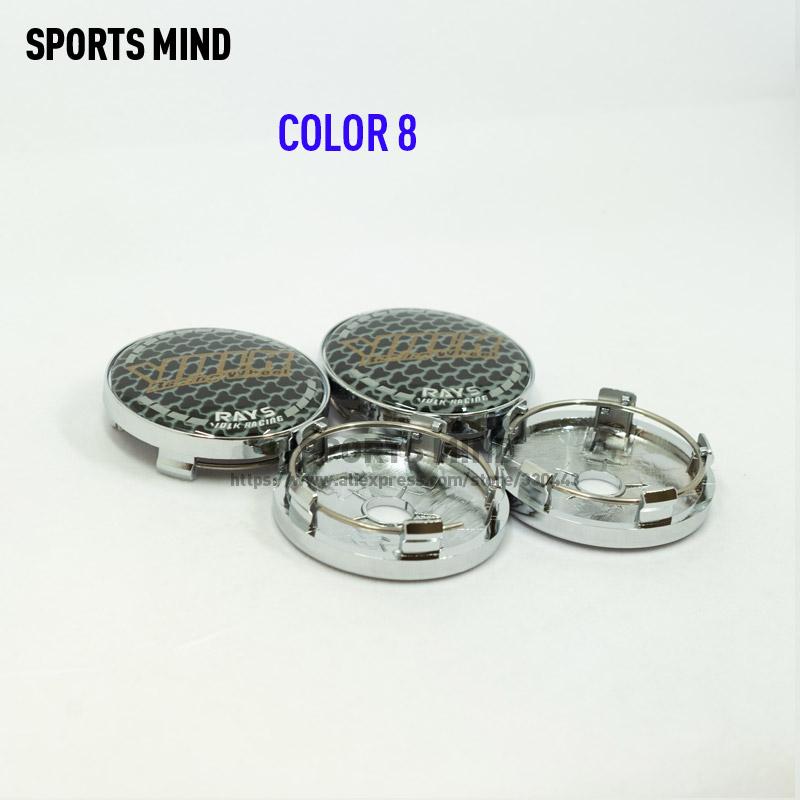 

4PCS/lot 60MM Car RAYS VOLK Logo Wheel Center Caps Wheel Hub Caps for Japan Tokyo Rim TE37 Time Attack