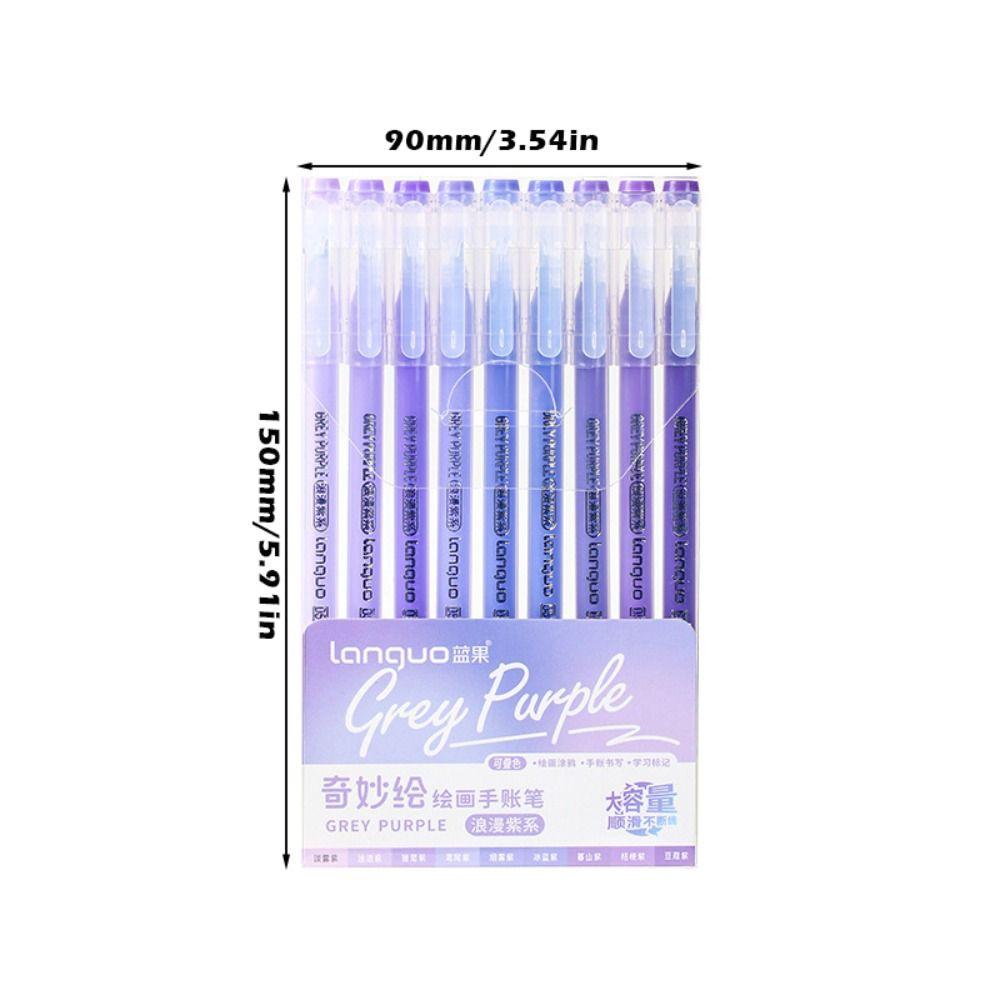 9pcs Art Painting Graffiti Art Markers Large Capacity Highlighter Pen Color Gel Pen  Gift