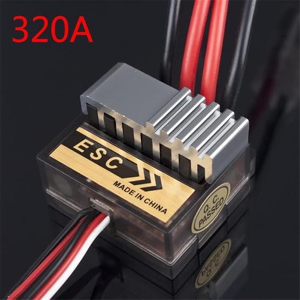 

New Brush 1/8 1/10 320A Brushed Speed Controller ESC RC Truck Car Boat Reverse