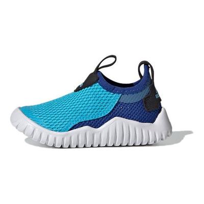Rapidazen Summer Rdy Round Toe Comfortable Durable Breathable Low Top Running Shoes Baby Sneaker Blue White FZ3943