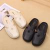 Baotou Half Slippers Women's Summer Outer Wear 2025 New Flat-bottomed One-pedal Half-support Single Shoes Soft-soled French Cool Slippers