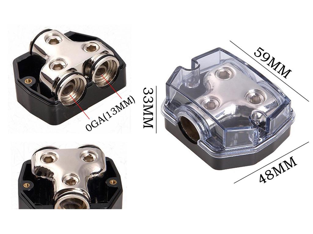 International Car Power Cable Splitter & Circuit Protector - One In, Two Out