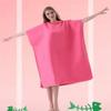 Hooded Swimming Dry Towels Microfiber Beach Poncho Towels Quick-drying Swimming Towels  Bath