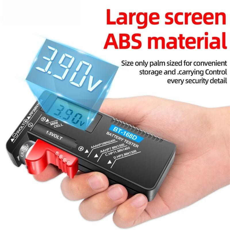 Universal Battery Tester BT-168D 1/2/5/7/9V CR2032 Button Batteries Quick Test Multifunctional Battery Level Detector Tool