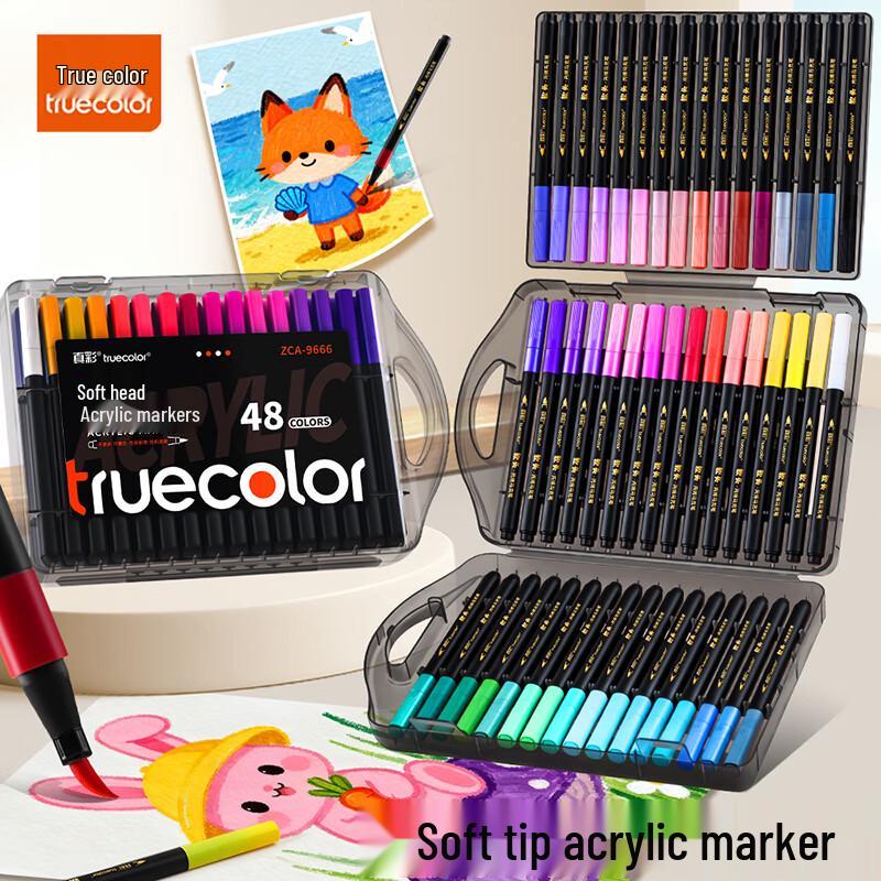TRUECOLOR Soft-Tip Acrylic Marker Pens