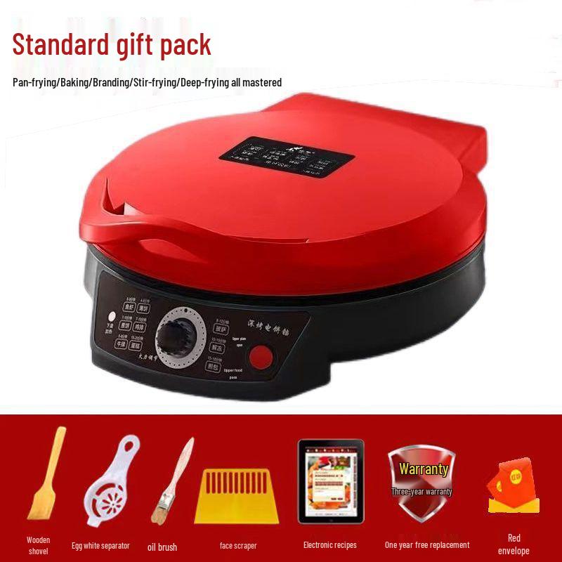 Household Double-Sided Electric Griddle with Deepened Pancake Pan