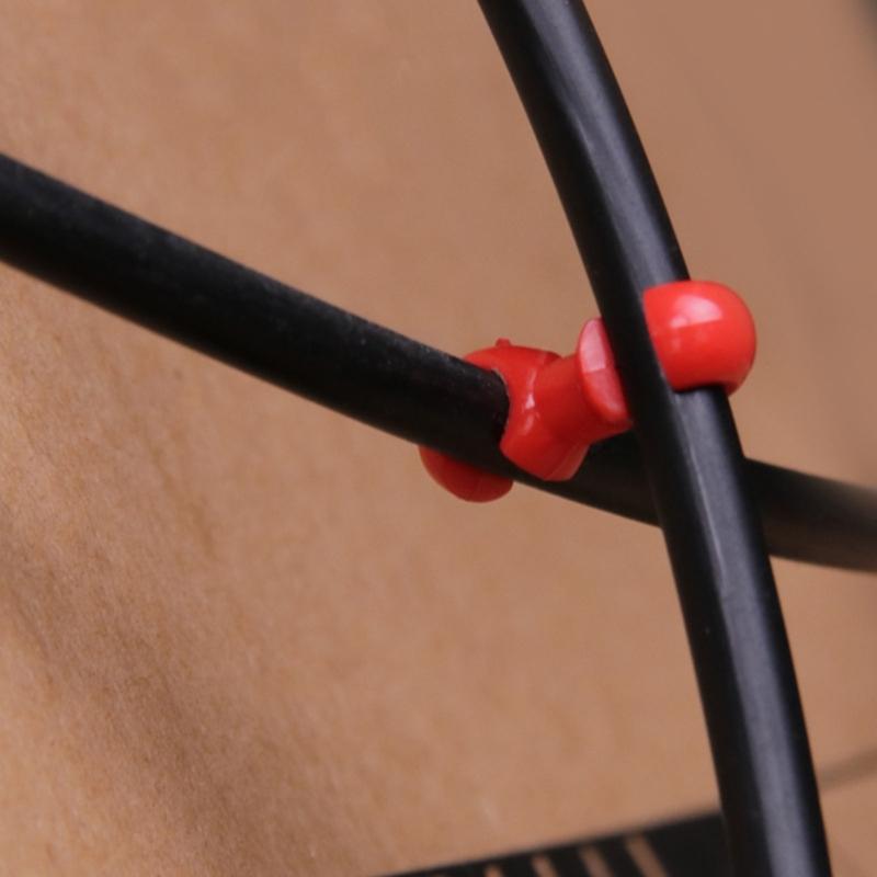 20Pcs Bike Cable Clasps Bicycles Brake Gear Cable Clips S-Hook Clip Bike Cross Lines Clip Clasps Cycling Accessories