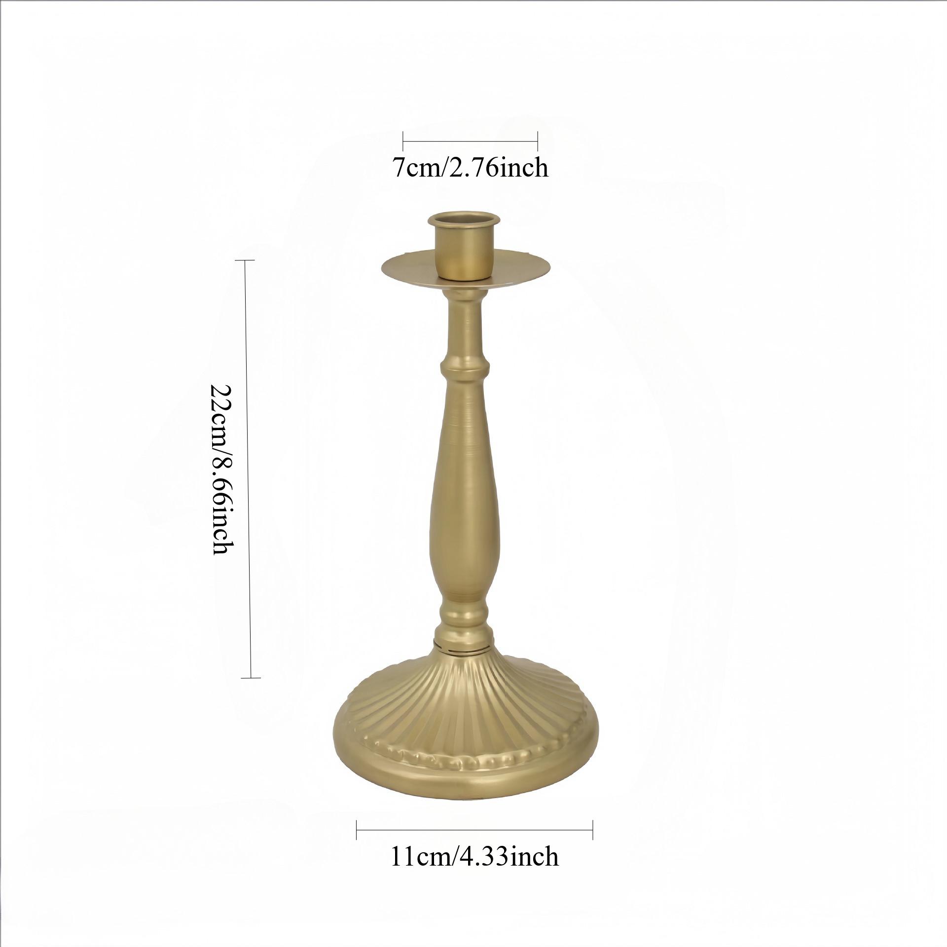 

French Retro Decoration Dining Table Club Villa Decoration Crafts Wedding Photography Candle Props living room decoration