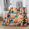 1pc Abstract Watercolor Mosaic Cartoon Blanket Soft Throw for Home Decor, Gift Idea, Living Room .G005
