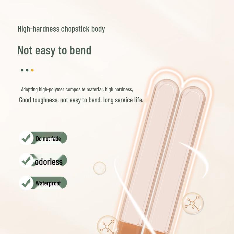 KOBACH 10-Pair Five-Color Alloy Chopsticks