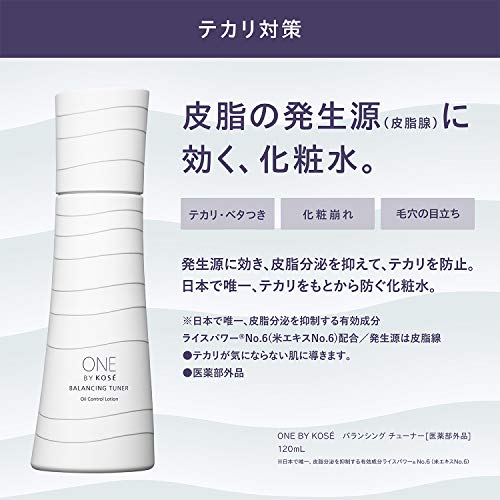 One by Kose Balancing Tuner Lotion 120ml Sebum Shine Pore Men Women