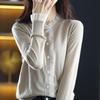 Pulover de lână pentru femei Qinghe Cașmir 50% Mătase 50% Lână Primăvară și Vară Lână Mânecă Scurtă Vestă fără Mâneci Moale și Confortabil