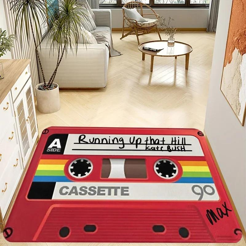 

Retro Cassette Tape Design Floor Mat - Vibrant 90s Nostalgia for Living Rooms, Perfect for Music Lovers, Vintage Fans 40x60cm