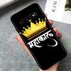 Чехол для телефона King Queen Couples для Samsung Galaxy Note 20 S20 FE Lite Ultra 10 9 8 Pro S10E S10 5G S9 S8 S7 S6 Plus Black