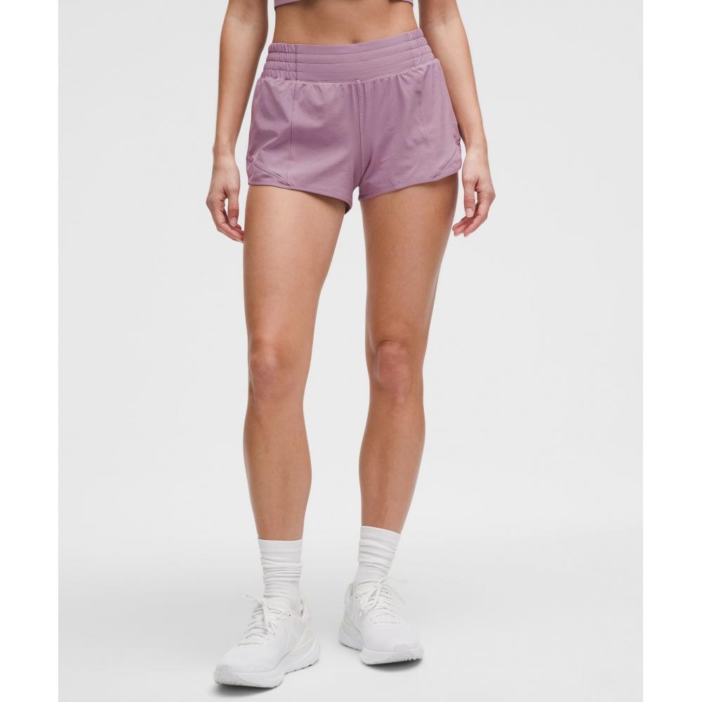 

Lululemon Hotty Hot High Rise Linen Short 2.5 Lavender Lux 8/2.5