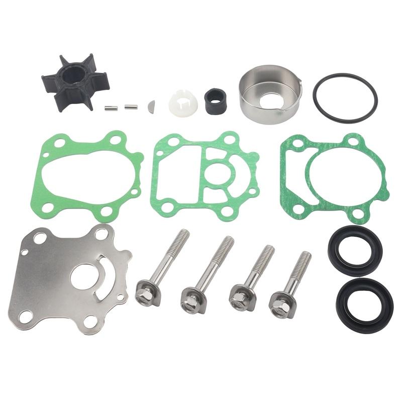 6CJ-W0078-00 Water Pump Impeller Rebuild Kit Replacement Fits for Yamaha 70HP 4 Stroke Marine Outboard Engines 6CJ-W0078-01