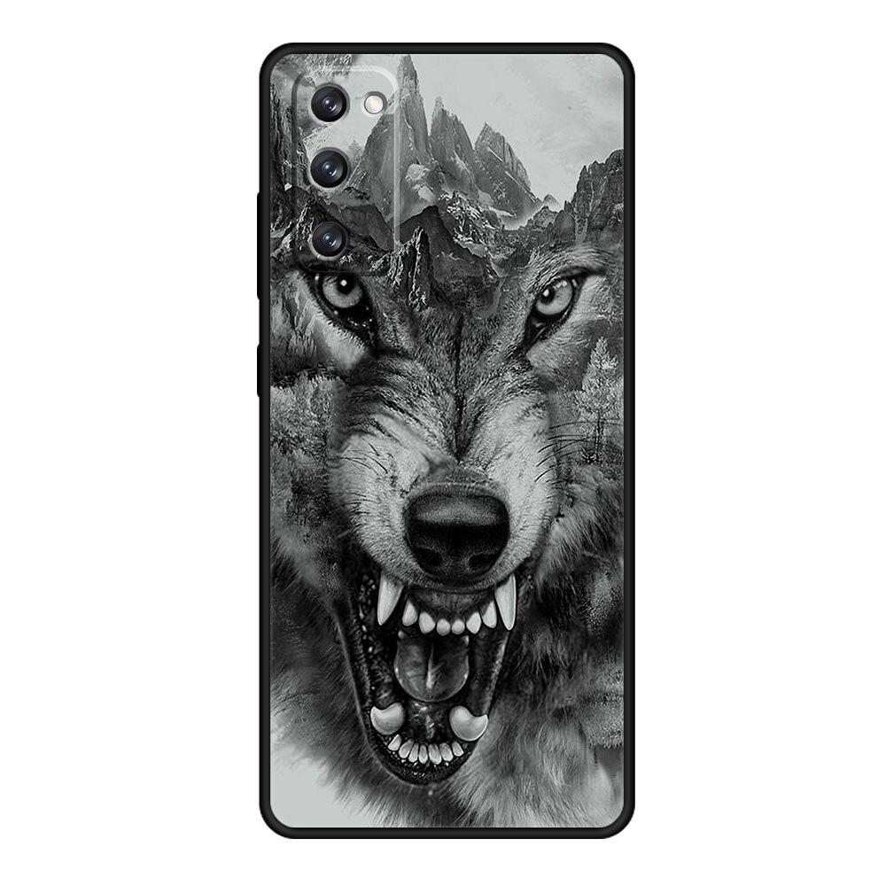 Für Samsung S10 S10e S21 Plus S7 S22 Ultra 5G S20 FE 2022 S8 S9 Telefon Funda Beast Lion Wolf Smartphone