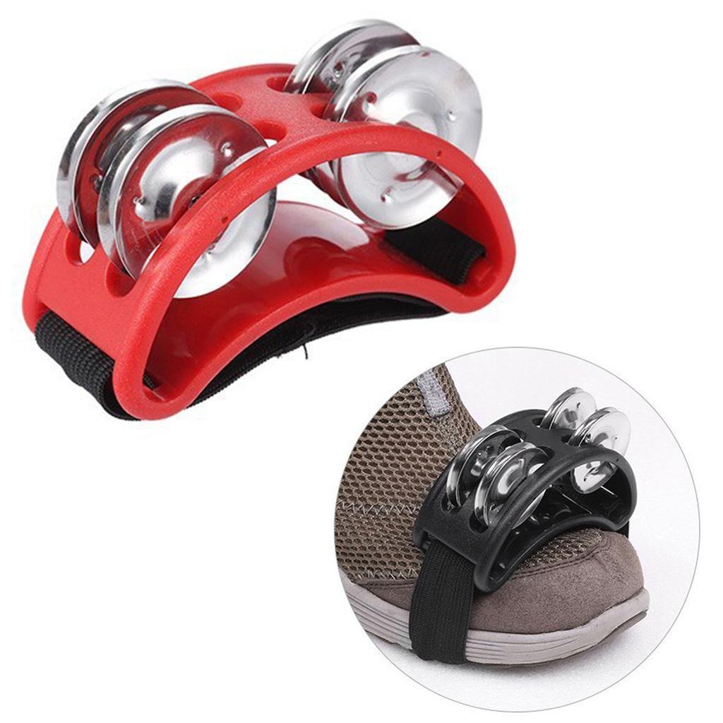Buy Moon Shape Foot Tambourine Metal Jingle Bell Percussion Musical ...