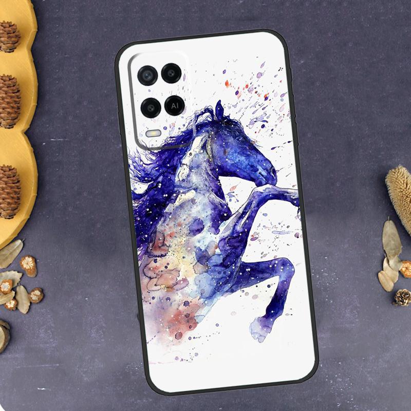 

Horse Waterclour Phone Case For Oppo A96 A16 A76 A78 A58 A18 A38 A98 A17 A77 A80 A40 A60 A74 A94 A54 A15 A57S OPPO A76
