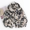 2025 New Fashion Floral Print Women Winter Warm Scarf Hijabs Tassels Shawl Cashmere Pashmina Scarves Wraps