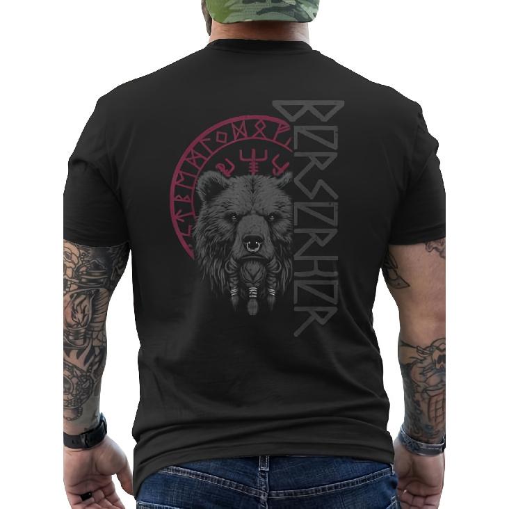 Norse Bear Berserker Men's Cotton T-shirt, Unisex Short-sleeved Crewneck Loose Base Top, Retro Trend Short Sleeve, Comfortable And Fashionable