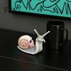 Weatherproof Patio Accents Halloween Skull Snail Statue, Gothic Home Decor, Creative Resin Crafts Figurine Ornaments for Outdoor Garden Lawn
