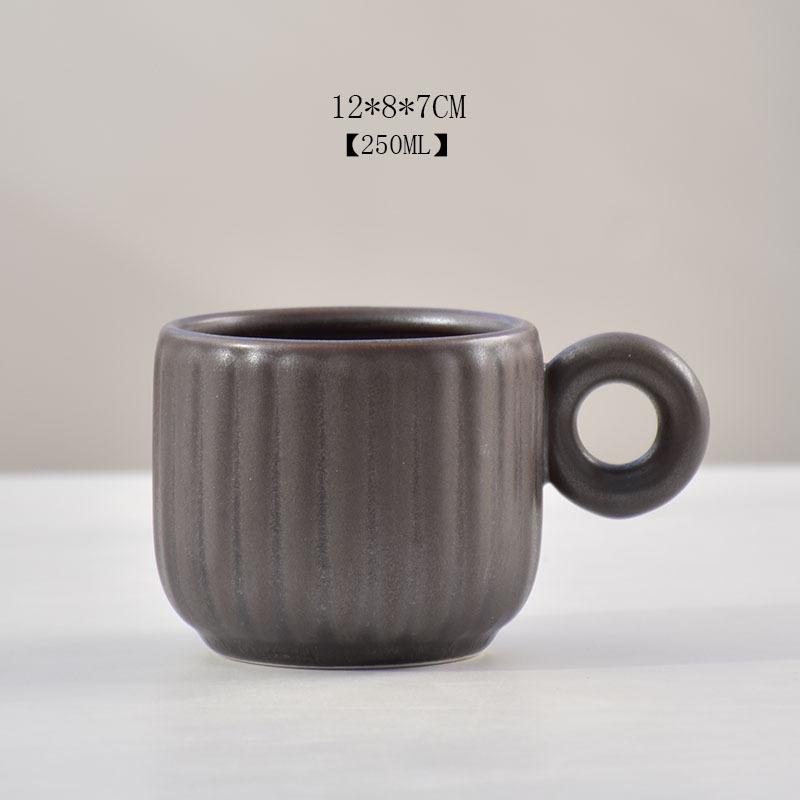 

BR250ml Classical Ceramic Cup&saucer Dining Table Coffee Mug Milk Mugs Afternoon Tea Teacup Fruit Juice Container Breakfast CupEY 250ML