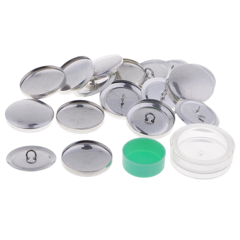 20 sád Stlačenie tlačidla Tlačidlom na utierku Základný polotovar DIY 30 mm