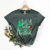 Teacher Christmas Shirt Just a Teacher Who Loves Christmas Shirt Teacher Christmas Gift School Xmas Shirt Holiday 100 cotton