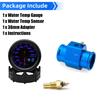 2“ 52mm Water Temperature Gauge 40-140 Celsius 7 Colors Backlight Water Temp Sensor Joint Pipe Sensor Hose Adapter For 12V Car