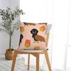 Funny Dachshund Dog Square Pillow Covers Sofa Animal Cartoon Cushion Cover Creative Decor Pillow Cover 4040
