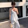 Sweet Suspender Hot Girl Vest Design Bow Short Chic Top Trendy