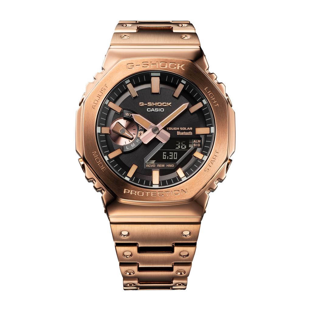 Casio G-SHOCK Męski Stal Nierdzewna Wodoodporność 200M Odporny na Wstrząsy Kwarcowy Zegarek GM-B2100GD-5A