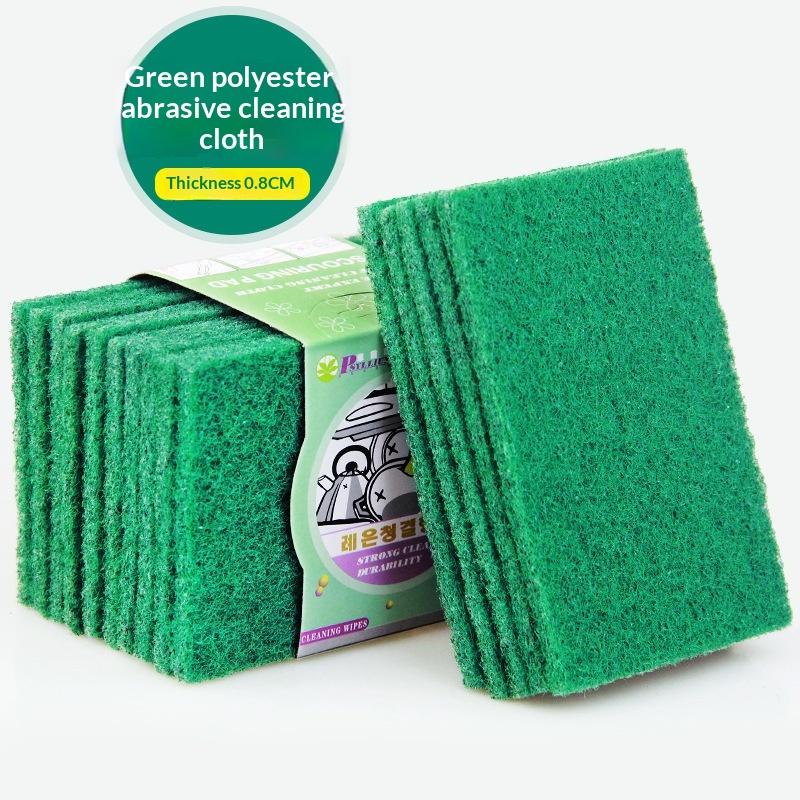 5Pcs Abrasive Hand Scouring Pad Abrasive Sponge Scourer Pads Polishing Cleaning Tools Square Nylon Scouring Pad