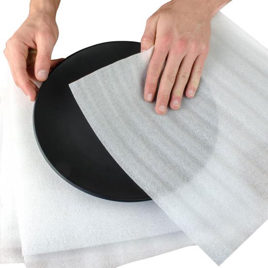 20Pcs Foam Pouches Cushion Foam Pouch for Moving And Storing Dish Packing Foam Wrap Sheet for Cup Glasses Dishes Fragile Items
