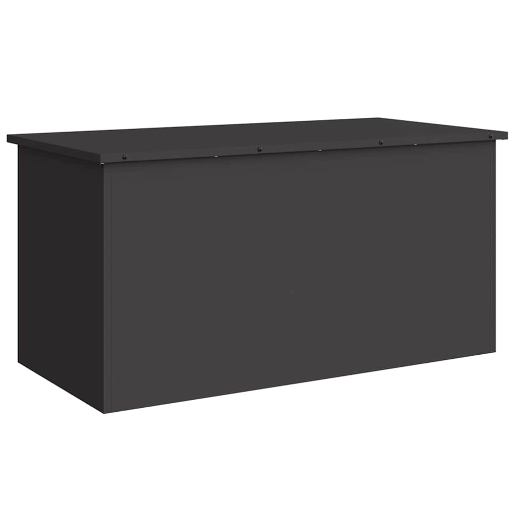 Outdoor Storage Box Black 100 X 50.5 X 50 Cm Steel