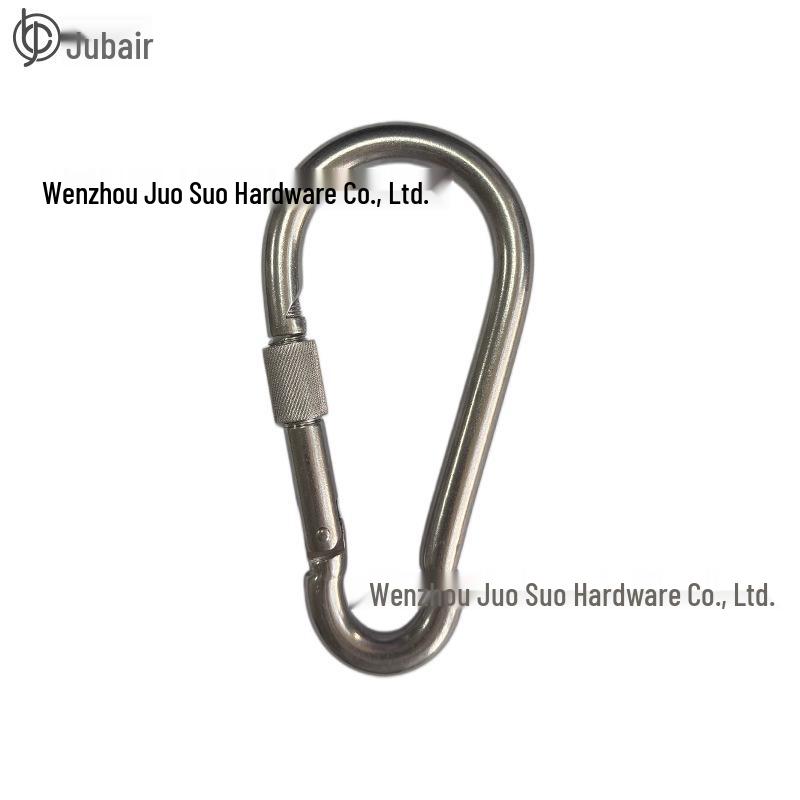 304 Stainless Steel Screw Lock Carabiner Snap Hook Connector