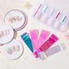 Iridescent Nail Art Stickers 10 Rolls Laser Glass Nail Foils Hot Transfer Decals  DIY Manicure