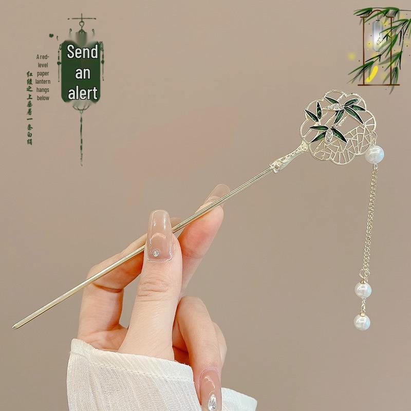 Vintage-inspirierte High-End Quasten-Haarnadel für Hanfu- und Cheongsam-Frisuren