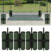4pcs Canopy Weighted DoubleCylinder Windproof Sand Bags Sunshade Tent Foot Weight Outdoor